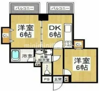 CITYSPIRE難波プレミア【10階】の間取り