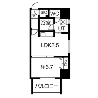 さくらHills NISHIKI Platinum Residence【301号室】の間取り