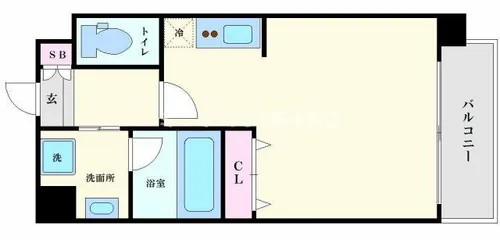 アーバンフラッツ上町【12階】の間取り