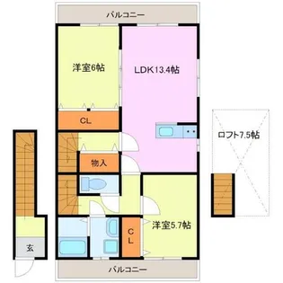 Dream Wings【202号室】の間取り