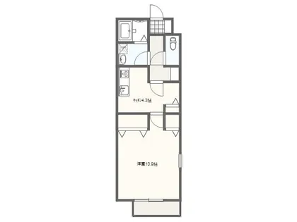 サンガーデンひかりⅢ【A201号室】の間取り