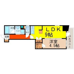エステムプラザ名古屋丸の内【7階】の間取り