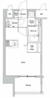 エンクレストベイ天神EAST【2階】の間取り