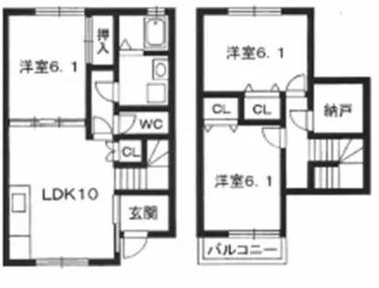 さくら160 A棟【1階】の間取り