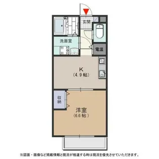 ディアコート村田【201号室】の間取り