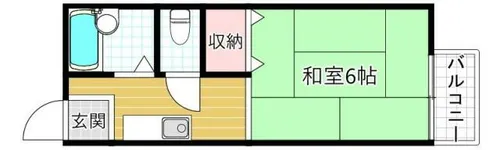セントラルハイツ山之上【2階】の間取り