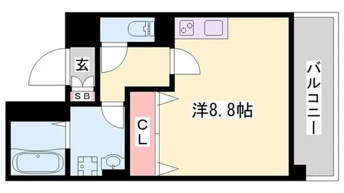 ビーフォレスト姫路EAST【701号室】の間取り