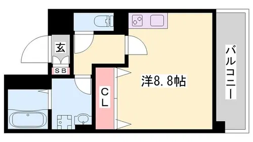 ビーフォレスト姫路EAST【701号室】の間取り