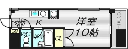 ベストレジデンス天王寺【4階】の間取り