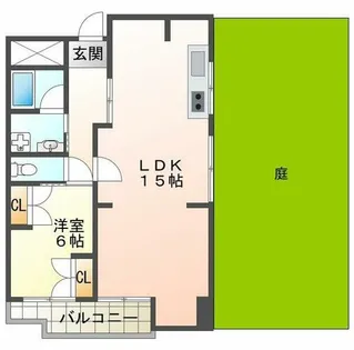 マンション朝霧3号棟【2階】の間取り