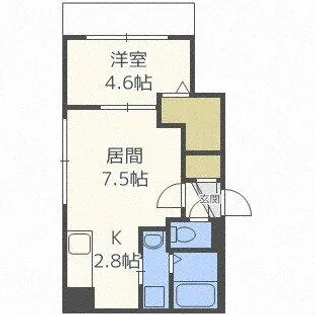 グランデルーシア手稲【3階】の間取り