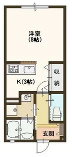 アンビシオン三田【1階】の間取り