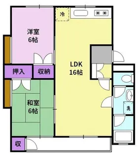 グランデール長園 B棟【1階】の間取り