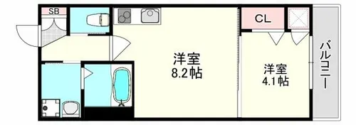 F ASECIA CITRINE【1階】の間取り