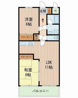 メゾンノール加島【5階】の間取り