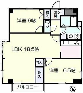 エスペランサ池上【401号室】の間取り