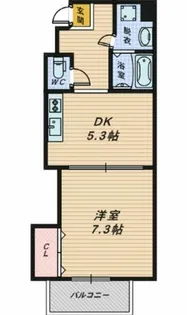 大阪府堺市西区浜寺石津町西3丁【マンション】の間取り