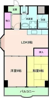 グリーンプラザ【4階】の間取り