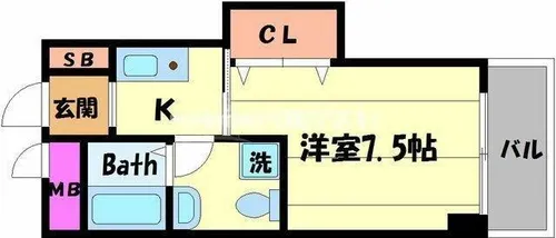 ラ・ハル【9階】の間取り