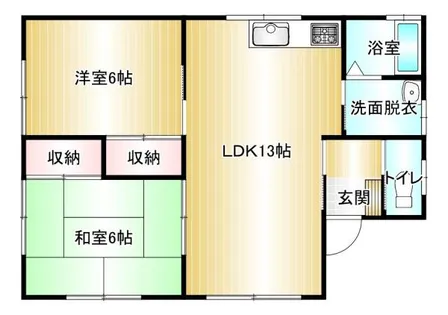 長尾ニュービレッジ【2号室】の間取り