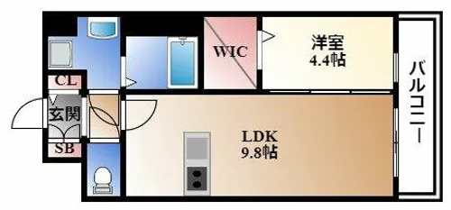 プレサンス丸の内アドブル【15階】の間取り