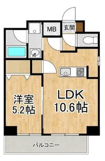 Orchid Court四条大宮【6階】の間取り