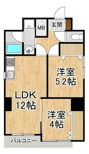 Orchid Court四条大宮【5階】の間取り