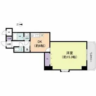 プロビデンス東片端【6階】の間取り