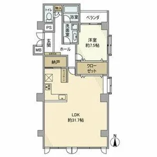 ハイツサンライズ【6階】の間取り