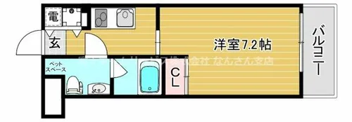 プラスヴァンドームサントル【7階】の間取り