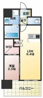 セレニテ江坂ミラク【5階】の間取り