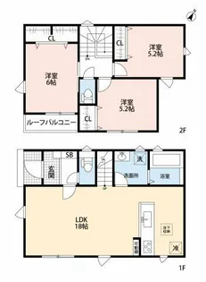 愛知県碧南市入船町7丁目【一戸建】の間取り
