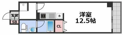 シティヒルズ安堂寺【2階】の間取り