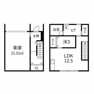 Garage d`Arte【C号室】の間取り