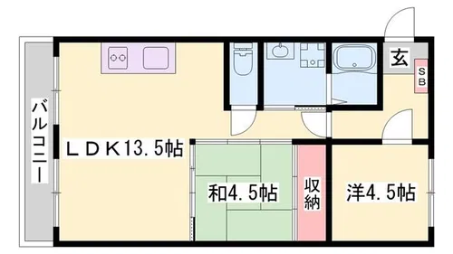 クリーンピア大善町【3階】の間取り