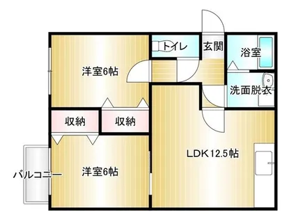 ライフステージ潤野【101号室】の間取り