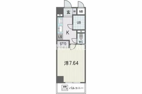 ブライトハーツ大橋南【2階】の間取り