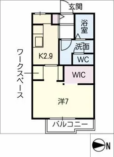 コーポドミール B棟【2階】の間取り