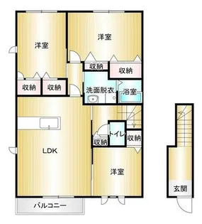 プラスペラティⅢ【201号室】の間取り