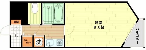 リーガル塚本Ⅶ(リーガル塚本第7の2)【5階】の間取り