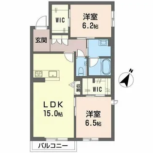 カーサグラス エステ【1階】の間取り