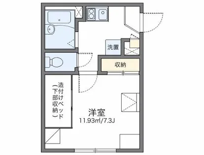 レオパレスPRIME【1階】の間取り