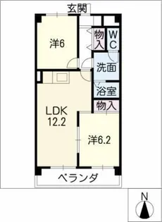 メゾン・弁天公園【2階】の間取り