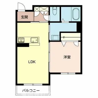 シャーメゾン ファインフェスキュー【2階】の間取り