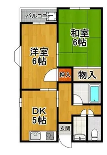 デイルーチェ鶴町【4階】の間取り