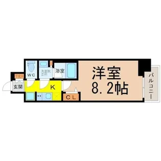 リヴシティ泉【2階】の間取り