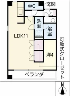 プレミア葵【7階】の間取り