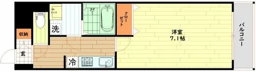 グランエスコート淀川【3階】の間取り