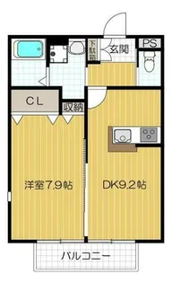 カーサ上島頭【2階】の間取り