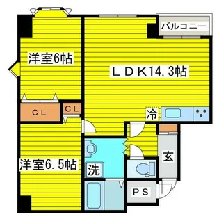 フローラN14【201号室】の間取り